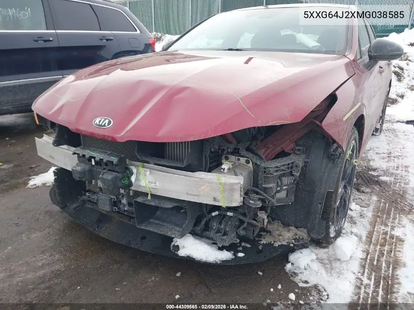 2021 Kia K5 Gt Line VIN: 5XXG64J27MG007987 Lot: 44309565