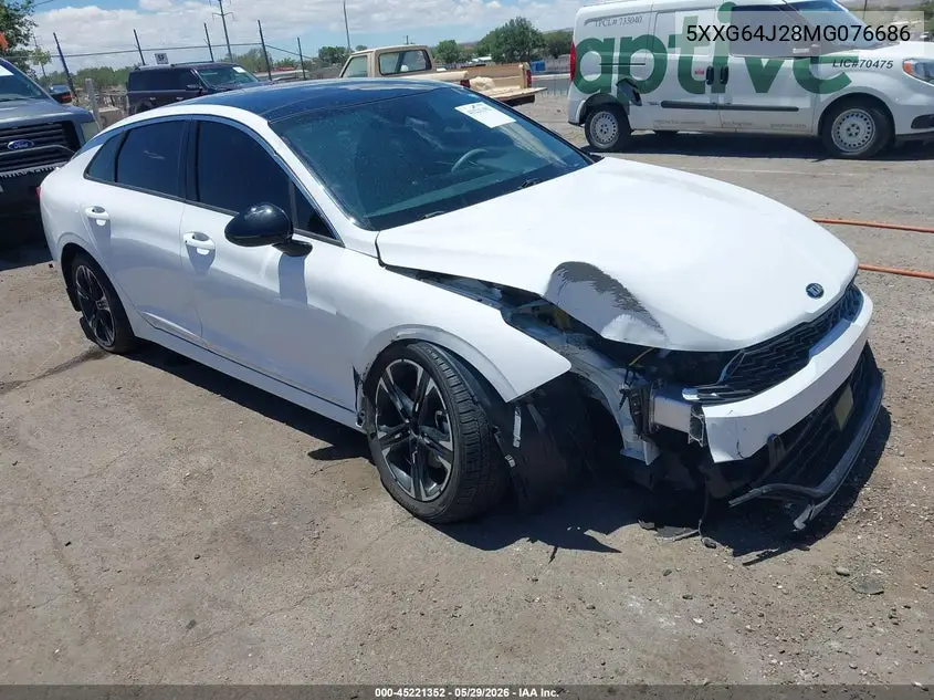 2021 Kia K5 Gt-Line VIN: 5XXG64J28MG076686 Lot: 45221352