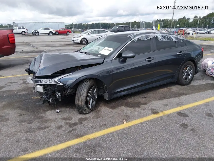 2021 Kia K5 Lxs VIN: 5XXG14J2XMG015791 Lot: 45323448