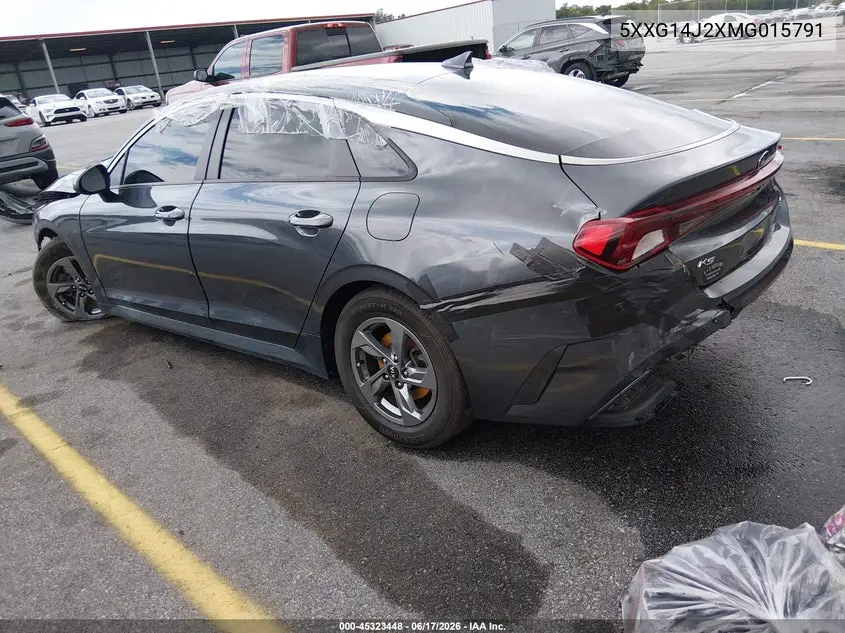 2021 Kia K5 Lxs VIN: 5XXG14J2XMG015791 Lot: 45323448