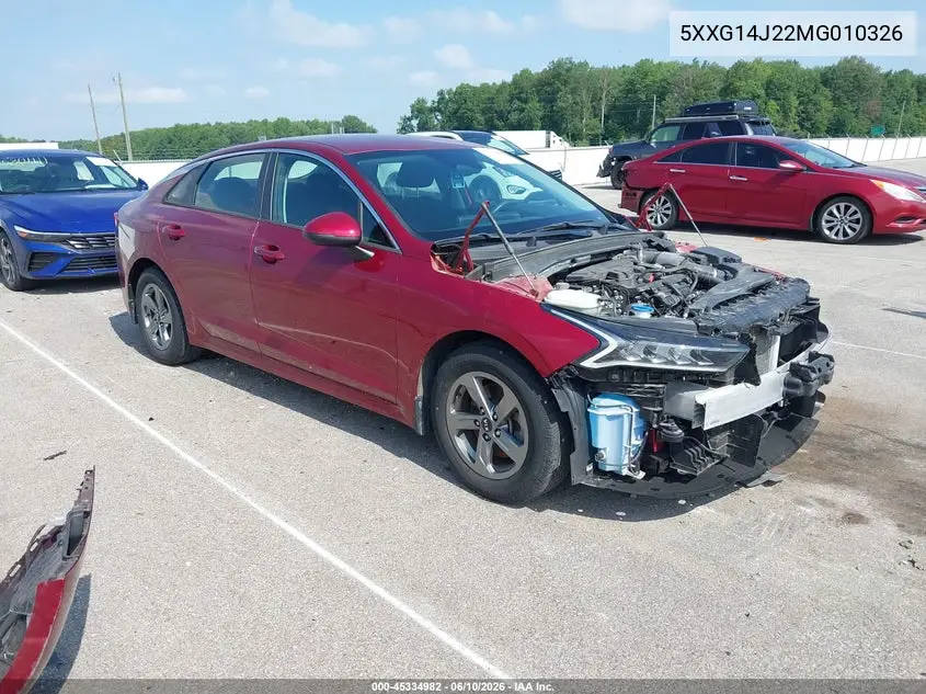 2021 Kia K5 Lxs VIN: 5XXG14J22MG010326 Lot: 45334982
