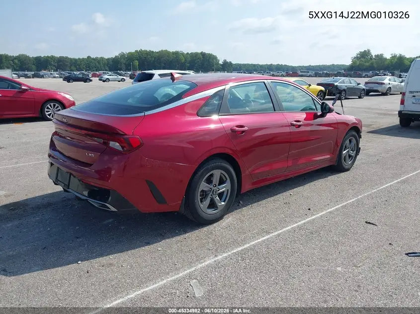 2021 Kia K5 Lxs VIN: 5XXG14J22MG010326 Lot: 45334982
