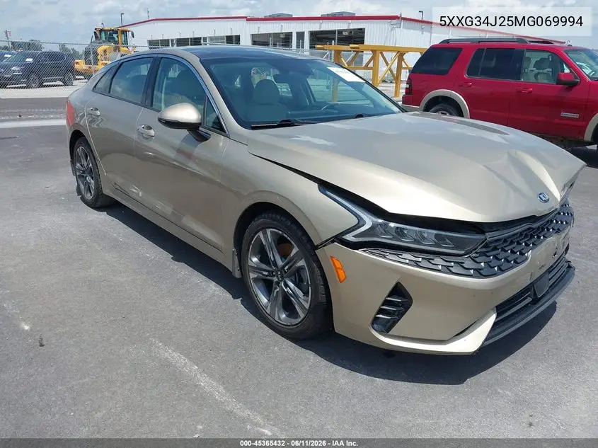 2021 Kia K5 Ex VIN: 5XXG34J25MG069994 Lot: 45365432