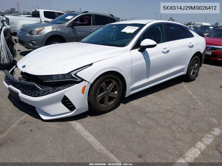 2021 Kia K5 Lxs VIN: 5XXG14J29MG026412 Lot: 45490426