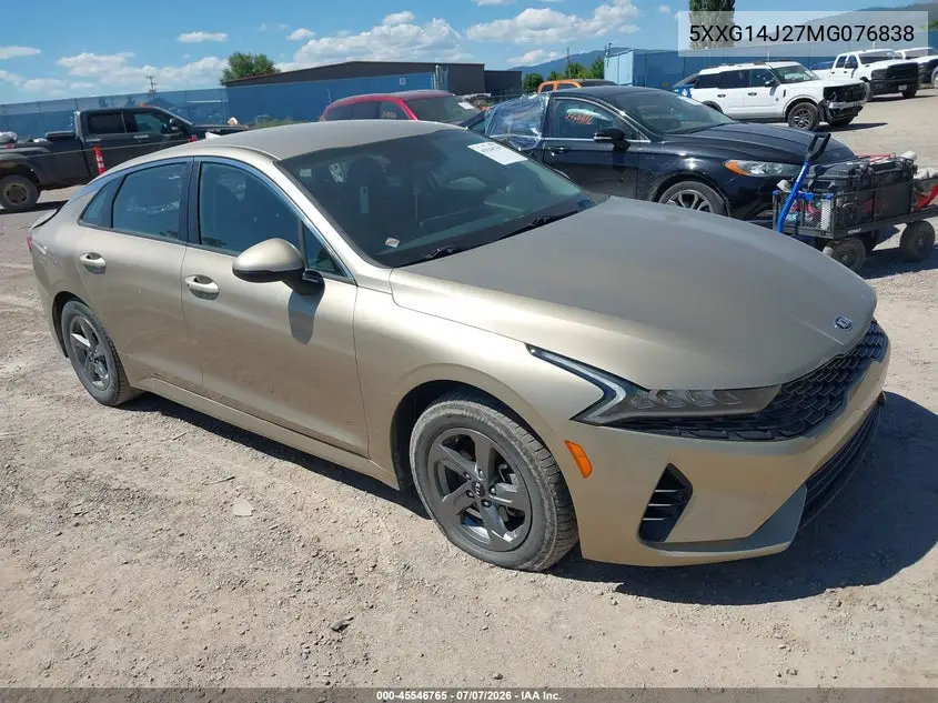 2021 Kia K5 Lxs VIN: 5XXG14J27MG076838 Lot: 45546765