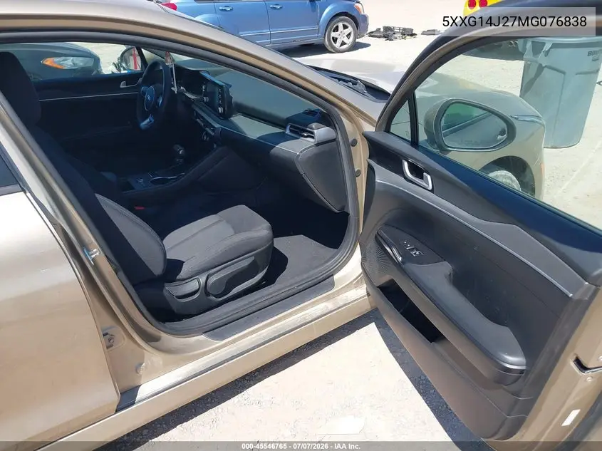 2021 Kia K5 Lxs VIN: 5XXG14J27MG076838 Lot: 45546765
