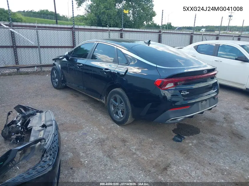 2021 Kia K5 Lx VIN: 5XXG24J24MG041008 Lot: 45561320