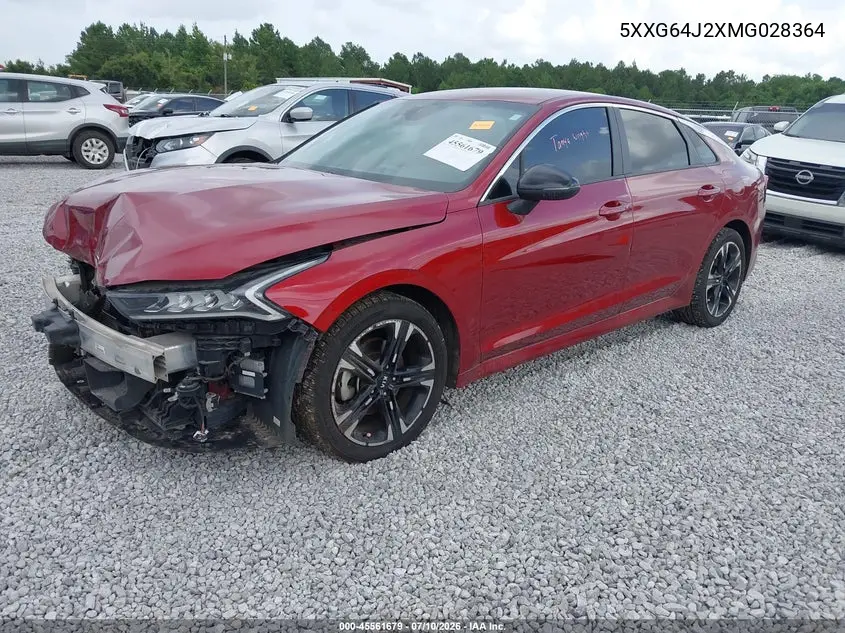 2021 Kia K5 Gt-Line VIN: 5XXG64J2XMG028364 Lot: 45561679