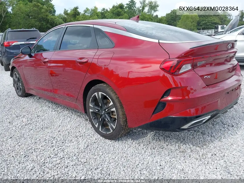 2021 Kia K5 Gt-Line VIN: 5XXG64J2XMG028364 Lot: 45561679