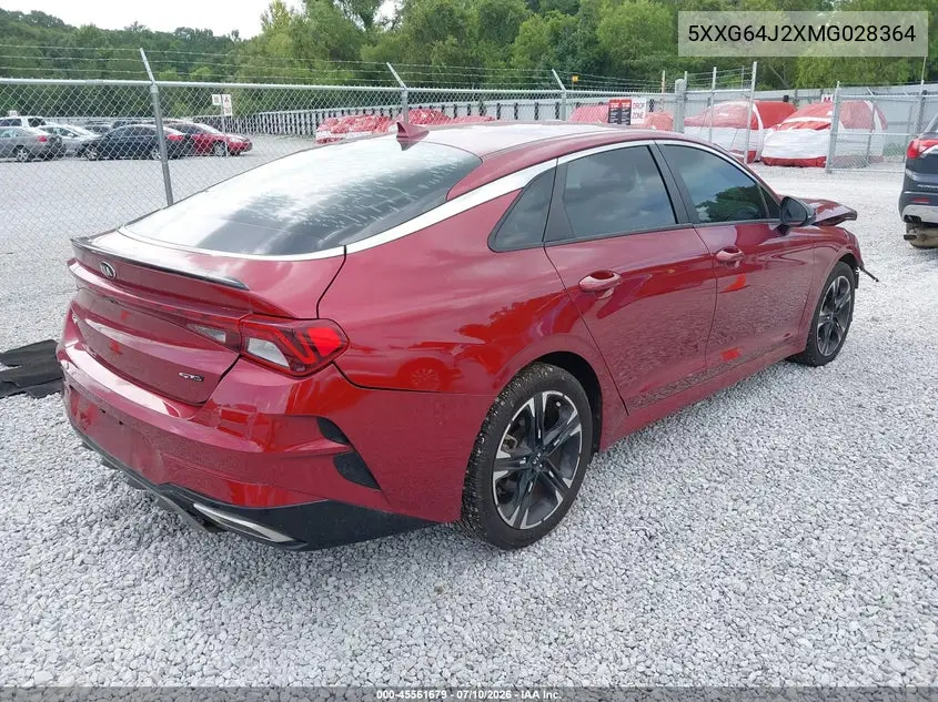 2021 Kia K5 Gt-Line VIN: 5XXG64J2XMG028364 Lot: 45561679