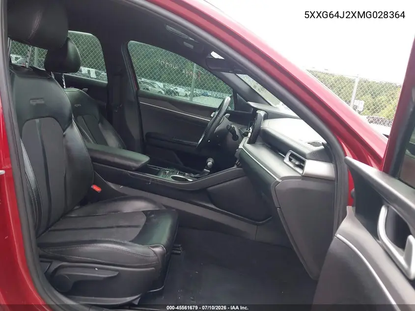 2021 Kia K5 Gt-Line VIN: 5XXG64J2XMG028364 Lot: 45561679