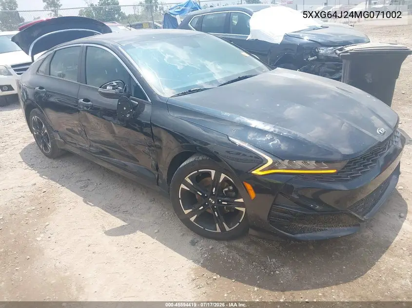 2021 Kia K5 Gt-Line VIN: 5XXG64J24MG071002 Lot: 45594419
