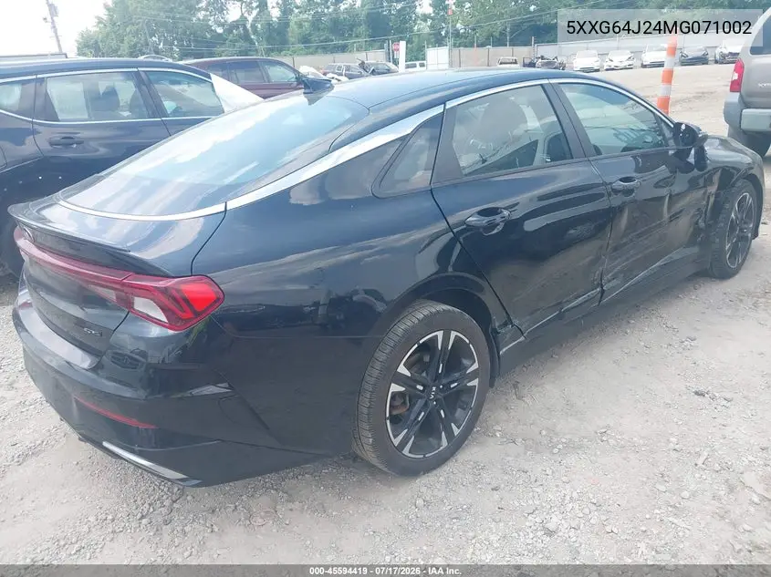 2021 Kia K5 Gt-Line VIN: 5XXG64J24MG071002 Lot: 45594419