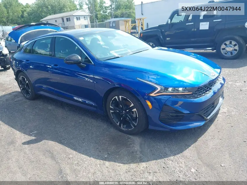 2021 Kia K5 Gt-Line VIN: 5XXG64J22MG047944 Lot: 45598728