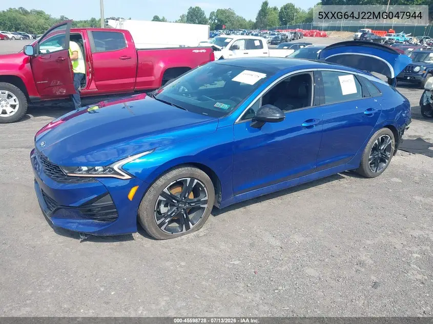 2021 Kia K5 Gt-Line VIN: 5XXG64J22MG047944 Lot: 45598728