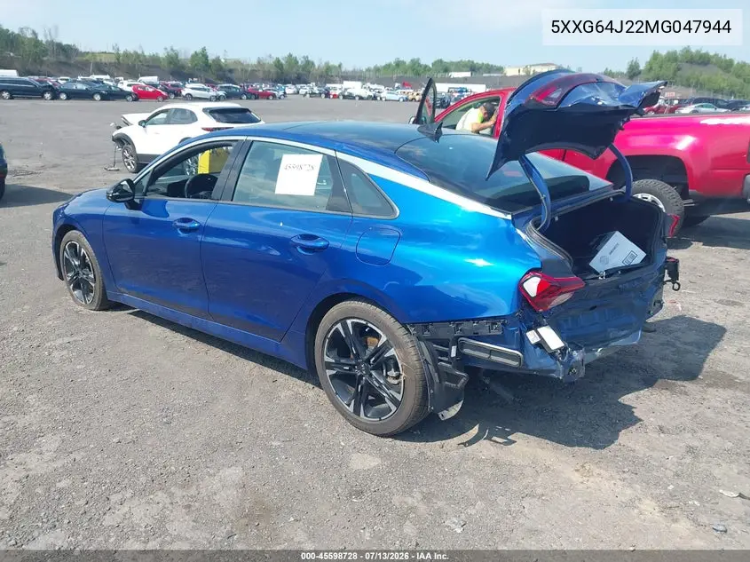 2021 Kia K5 Gt-Line VIN: 5XXG64J22MG047944 Lot: 45598728