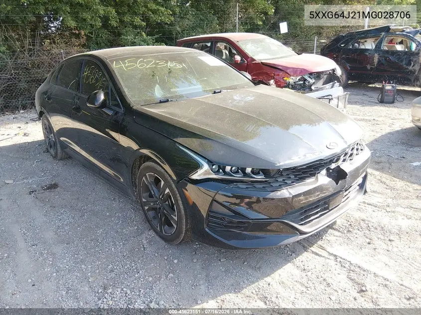 2021 Kia K5 Gt-Line VIN: 5XXG64J21MG028706 Lot: 45623151