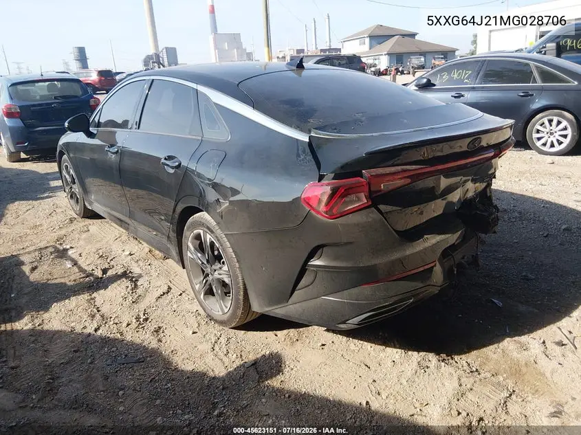 2021 Kia K5 Gt-Line VIN: 5XXG64J21MG028706 Lot: 45623151