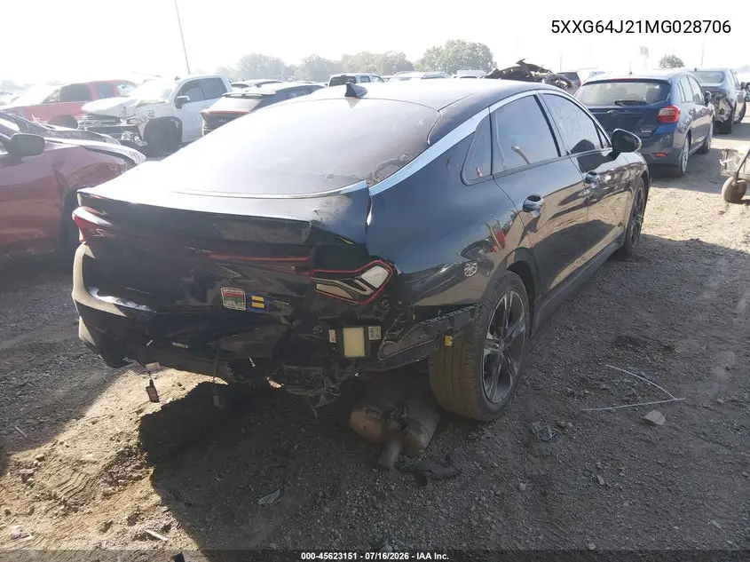 2021 Kia K5 Gt-Line VIN: 5XXG64J21MG028706 Lot: 45623151