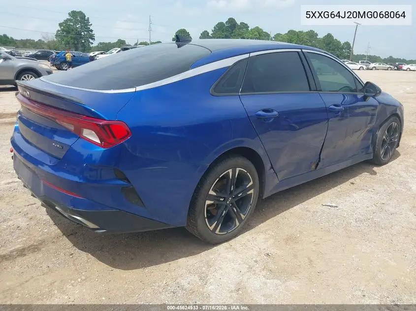2021 Kia K5 Gt-Line VIN: 5XXG64J20MG068064 Lot: 45624933