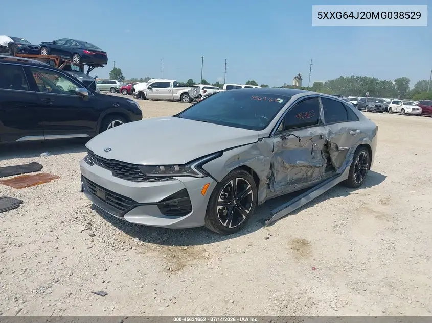 2021 Kia K5 Gt-Line VIN: 5XXG64J20MG038529 Lot: 45631652