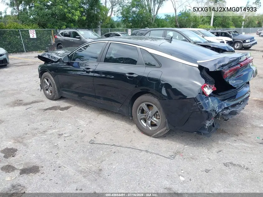 2021 Kia K5 Lxs VIN: 5XXG14J2XMG014933 Lot: 45654491
