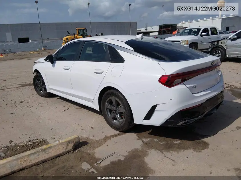 2021 Kia K5 Lxs VIN: 5XXG14J22MG020273 Lot: 45660918