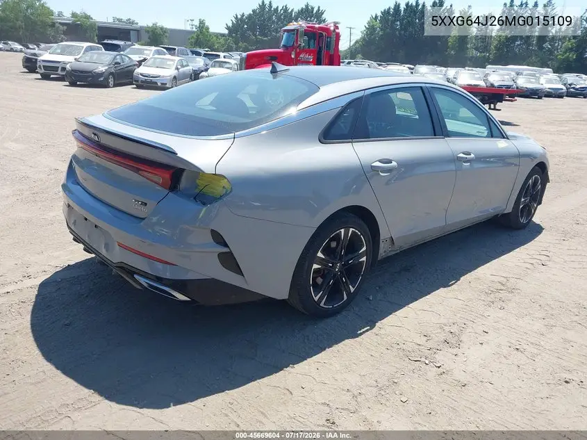 2021 Kia K5 Gt-Line VIN: 5XXG64J26MG015109 Lot: 45669604