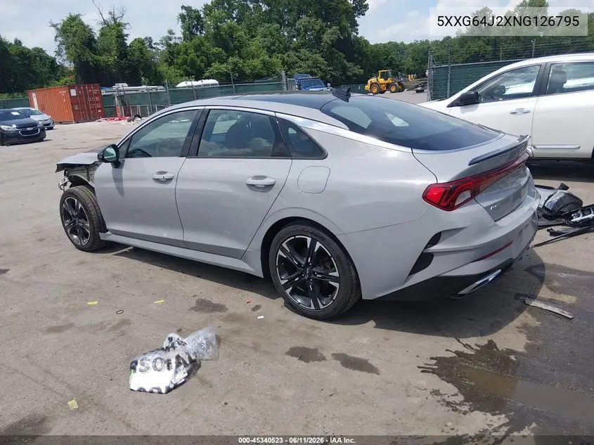 2022 Kia K5 Gt-Line VIN: 5XXG64J2XNG126795 Lot: 45340523