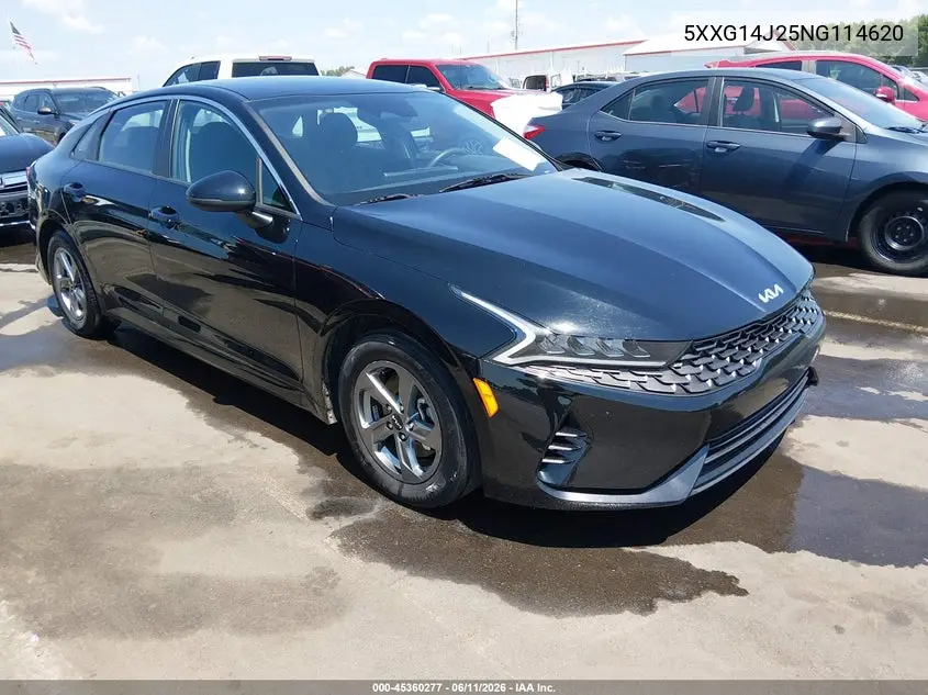 2022 Kia K5 Lxs VIN: 5XXG14J25NG114620 Lot: 45360277