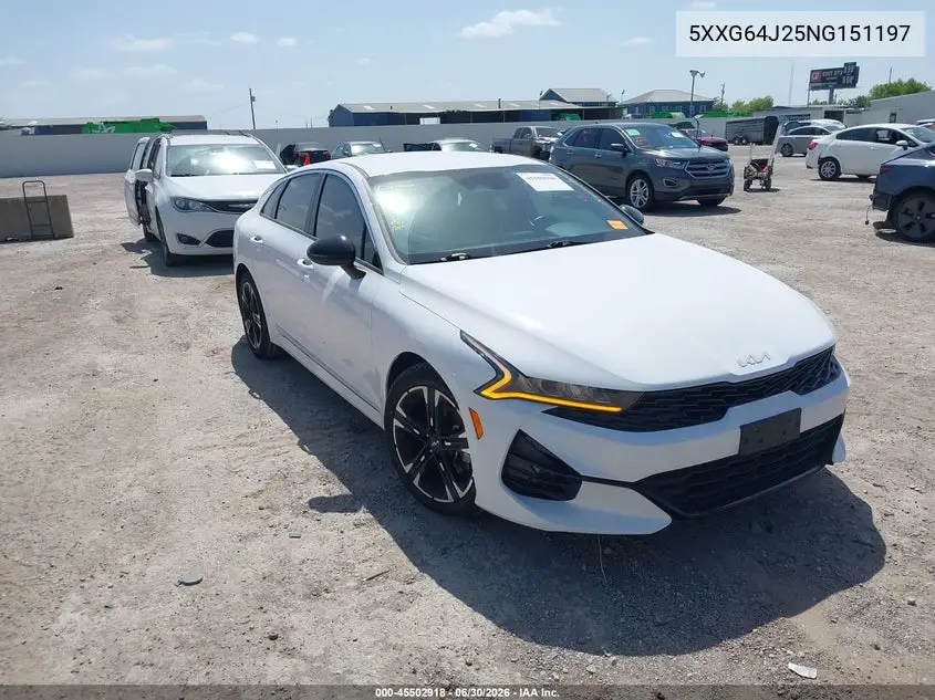 2022 Kia K5 Gt-Line VIN: 5XXG64J25NG151197 Lot: 45502918