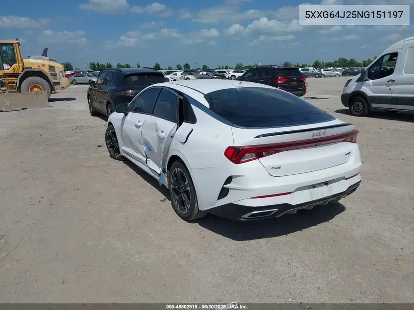 2022 Kia K5 Gt-Line VIN: 5XXG64J25NG151197 Lot: 45502918