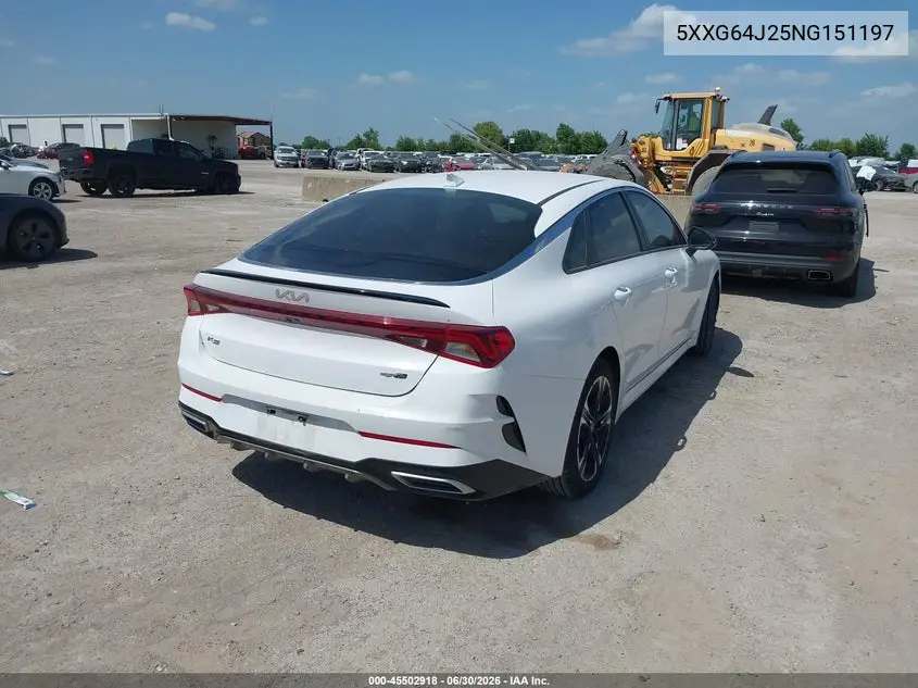 2022 Kia K5 Gt-Line VIN: 5XXG64J25NG151197 Lot: 45502918