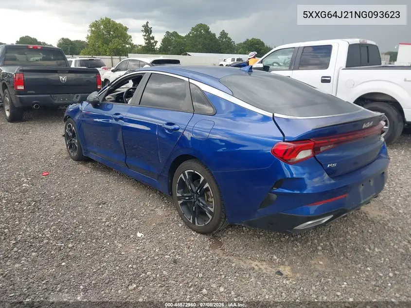 2022 Kia K5 Gt-Line VIN: 5XXG64J21NG093623 Lot: 45572960