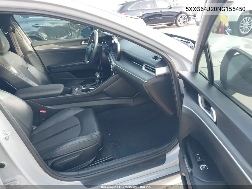 2022 Kia K5 Gt-Line VIN: 5XXG64J20NG155450 Lot: 45586151