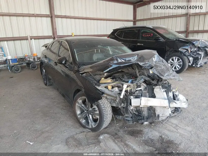 2022 Kia K5 Ex VIN: 5XXG34J29NG140910 Lot: 45588933