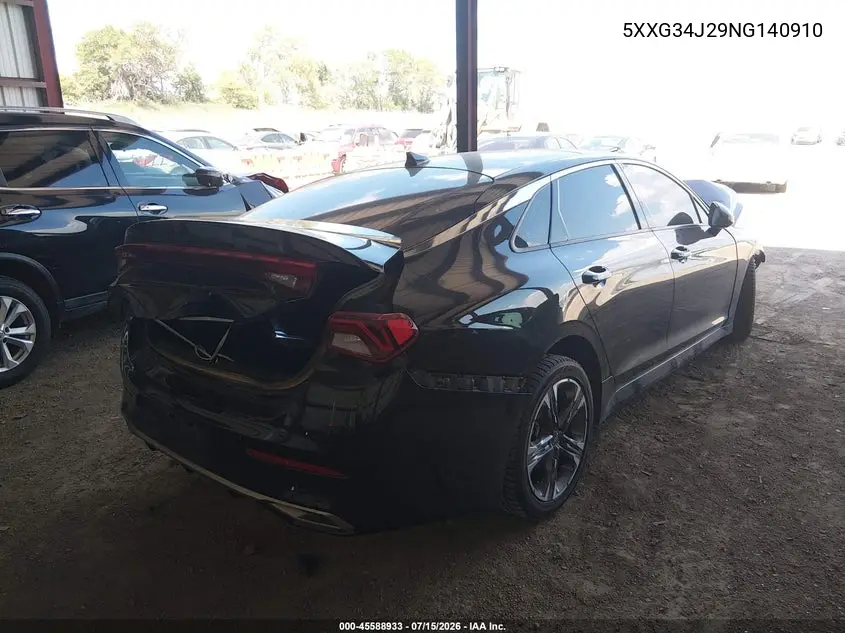 2022 Kia K5 Ex VIN: 5XXG34J29NG140910 Lot: 45588933