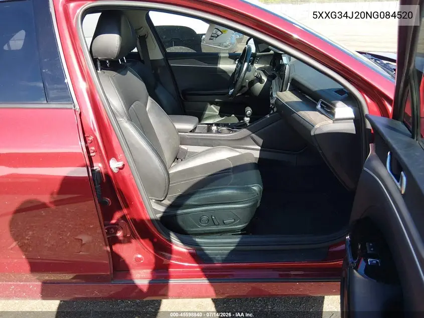 2022 Kia K5 Ex VIN: 5XXG34J20NG084520 Lot: 45598840