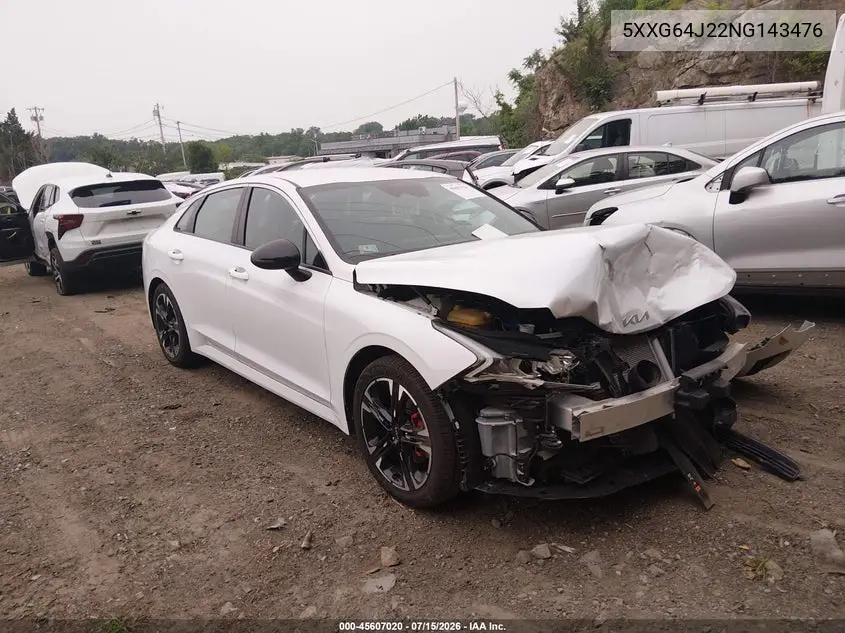 2022 Kia K5 Gt-Line VIN: 5XXG64J22NG143476 Lot: 45607020