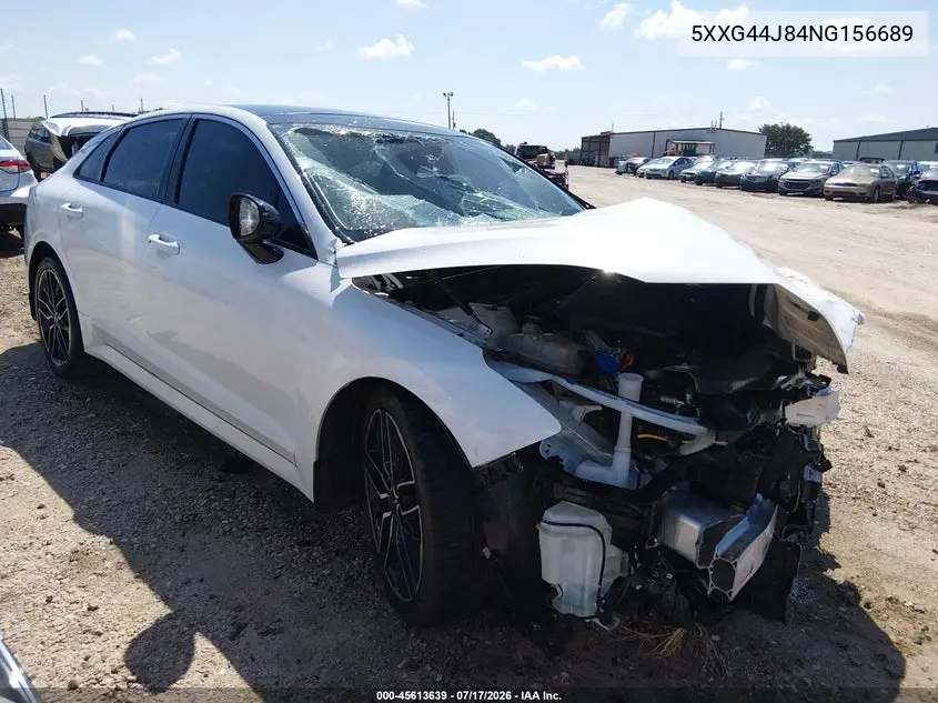 2022 Kia K5 Gt VIN: 5XXG44J84NG156689 Lot: 45613639