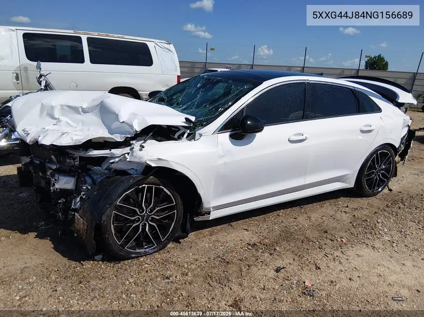 2022 Kia K5 Gt VIN: 5XXG44J84NG156689 Lot: 45613639