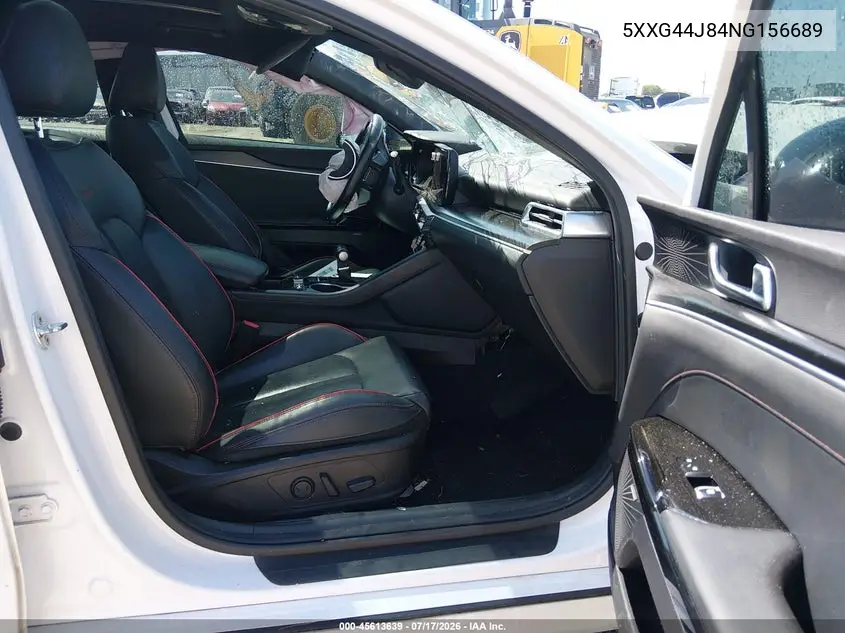 2022 Kia K5 Gt VIN: 5XXG44J84NG156689 Lot: 45613639