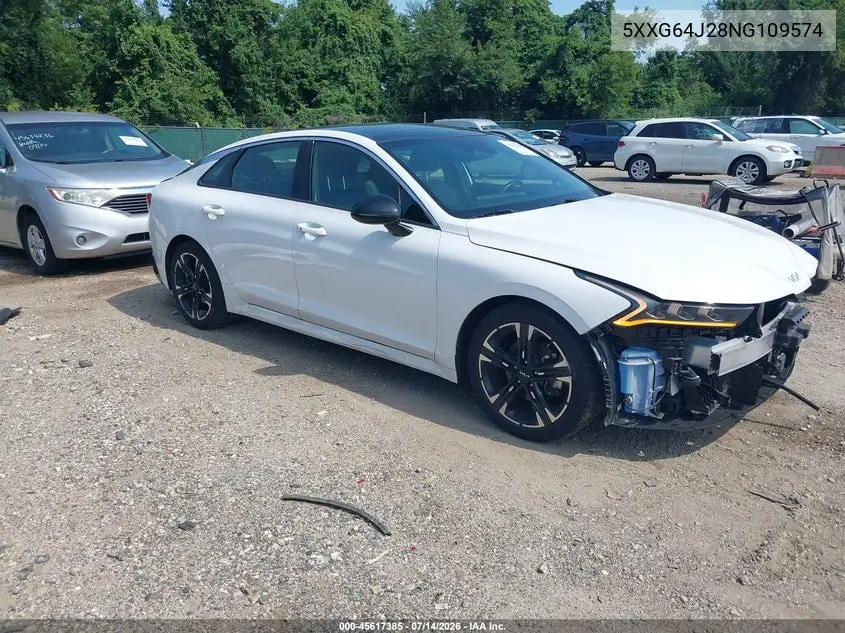 2022 Kia K5 Gt-Line VIN: 5XXG64J28NG109574 Lot: 45617385