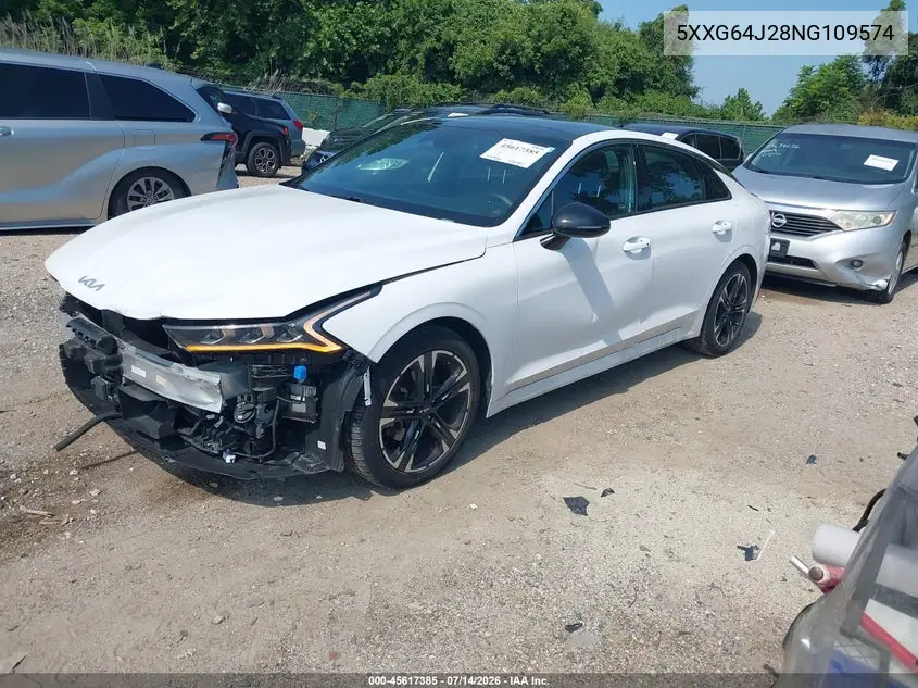 2022 Kia K5 Gt-Line VIN: 5XXG64J28NG109574 Lot: 45617385