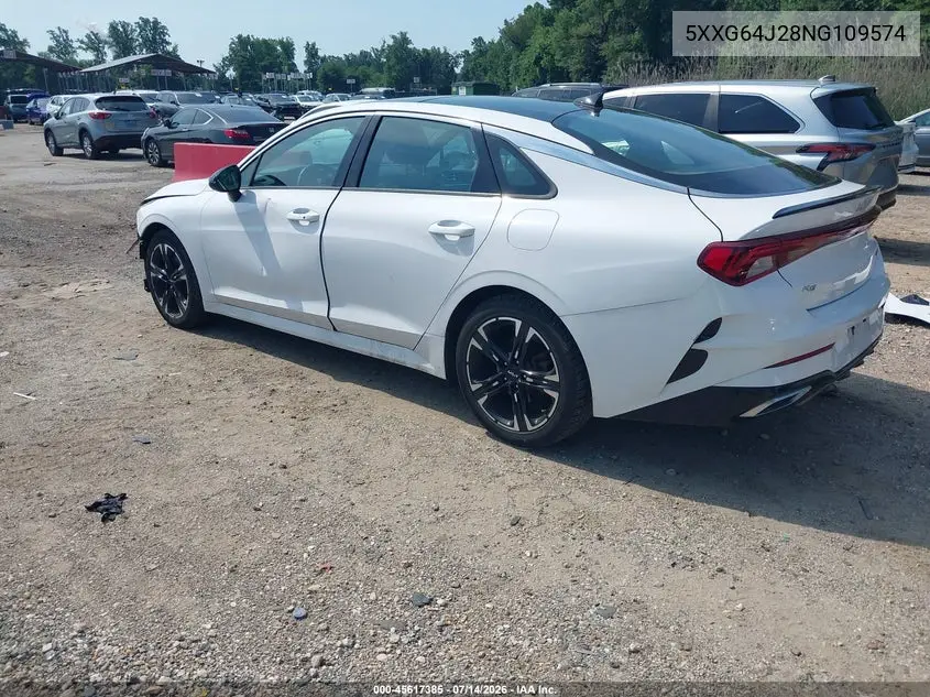 2022 Kia K5 Gt-Line VIN: 5XXG64J28NG109574 Lot: 45617385