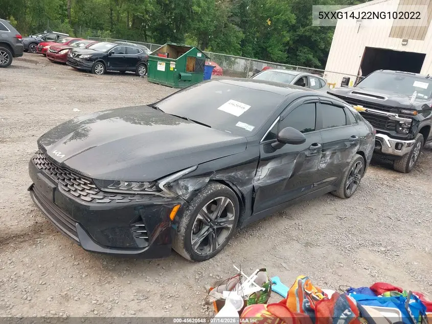 2022 Kia K5 Lxs VIN: 5XXG14J22NG102022 Lot: 45620548