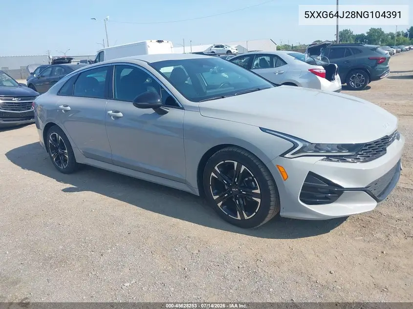 2022 Kia K5 Gt-Line VIN: 5XXG64J28NG104391 Lot: 45628253