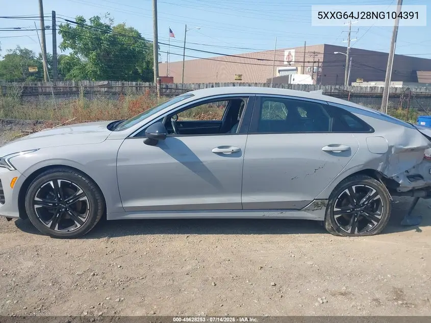 2022 Kia K5 Gt-Line VIN: 5XXG64J28NG104391 Lot: 45628253