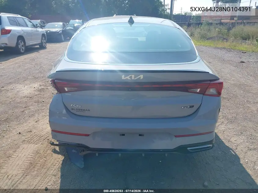 2022 Kia K5 Gt-Line VIN: 5XXG64J28NG104391 Lot: 45628253