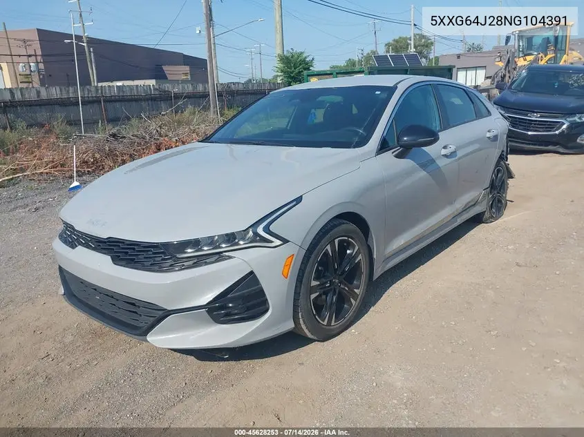 2022 Kia K5 Gt-Line VIN: 5XXG64J28NG104391 Lot: 45628253